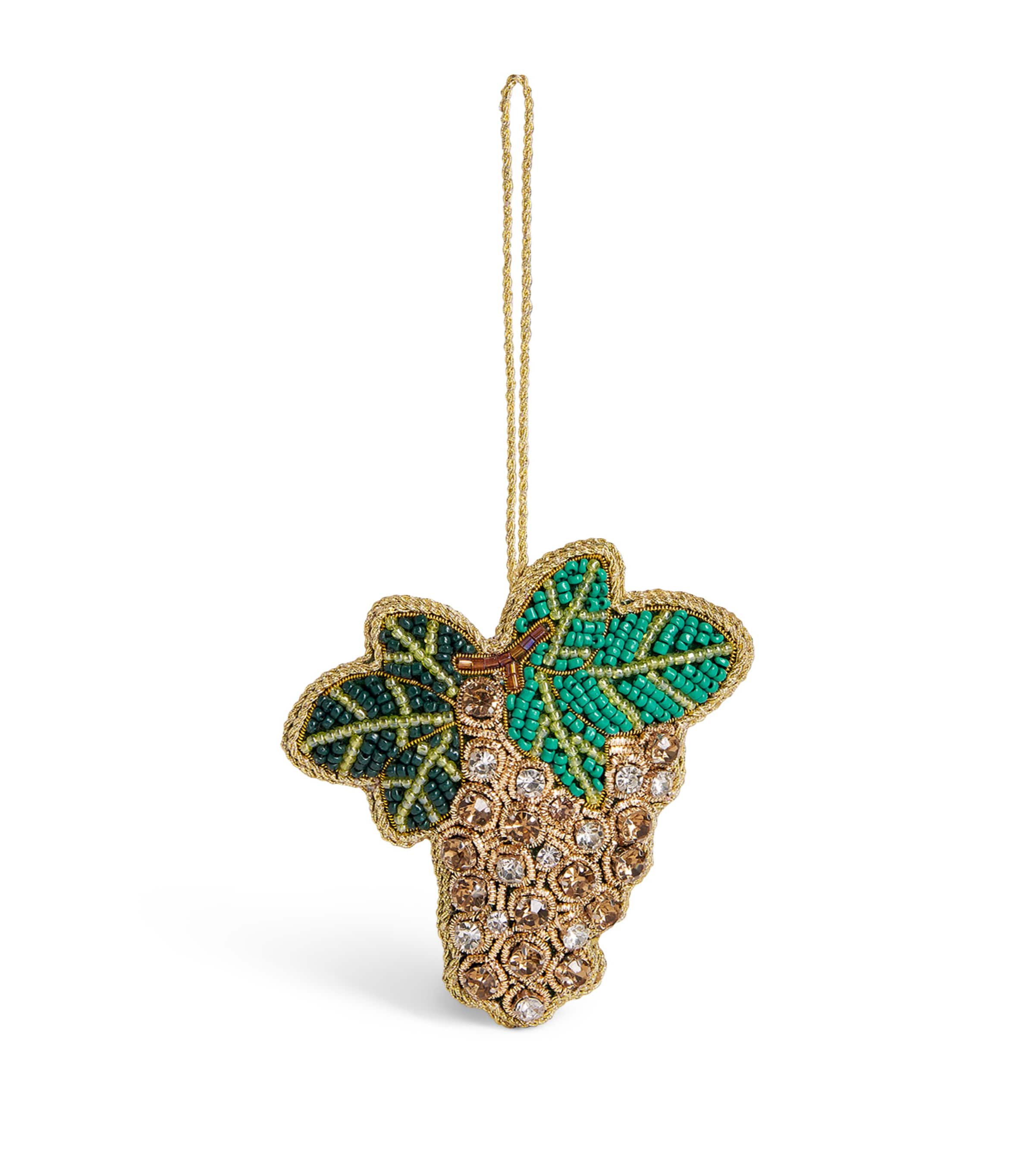 Tinker Tailor Crystal-Embellished Grape Tree Decoration Champagne & Gold Image 1
