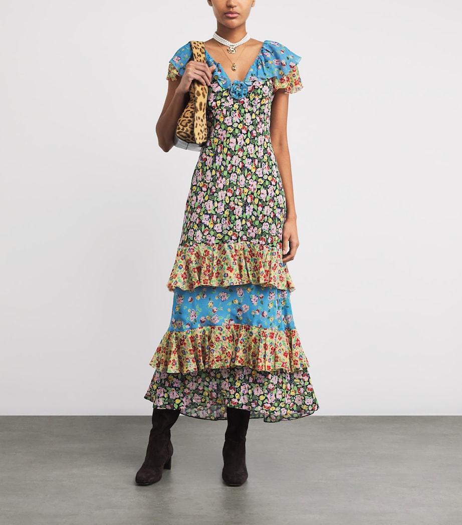 Silk Benoite Midi Dress JEANNIE MIX MULTI Image 2