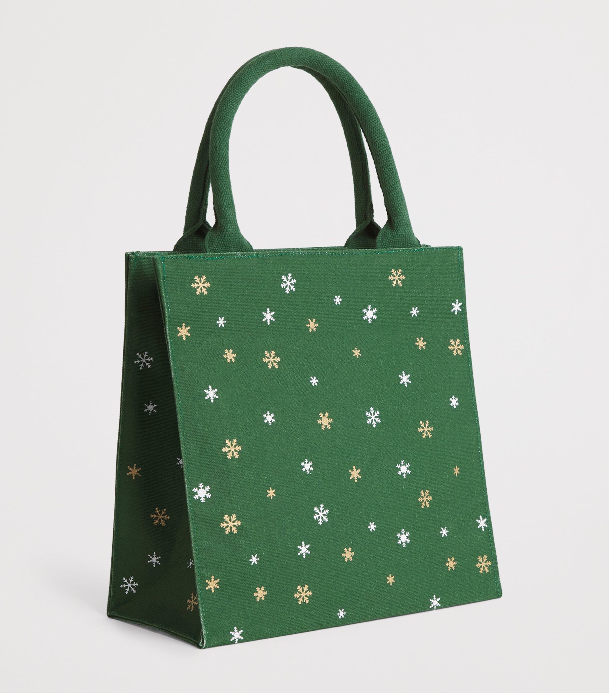 Harrods Small Christmas Bear Tote Bag Harrods Green Image 2
