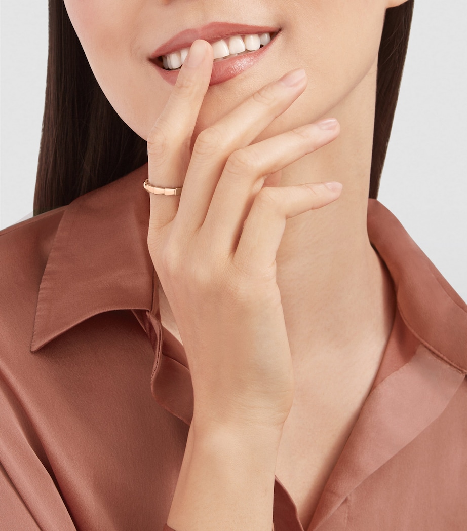 Rose Gold Serpenti Viper Wedding Band PINK GOLD Image 6