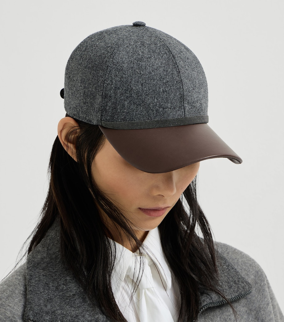 Brunello Cucinelli Virgin Wool Baseball Cap Image 2