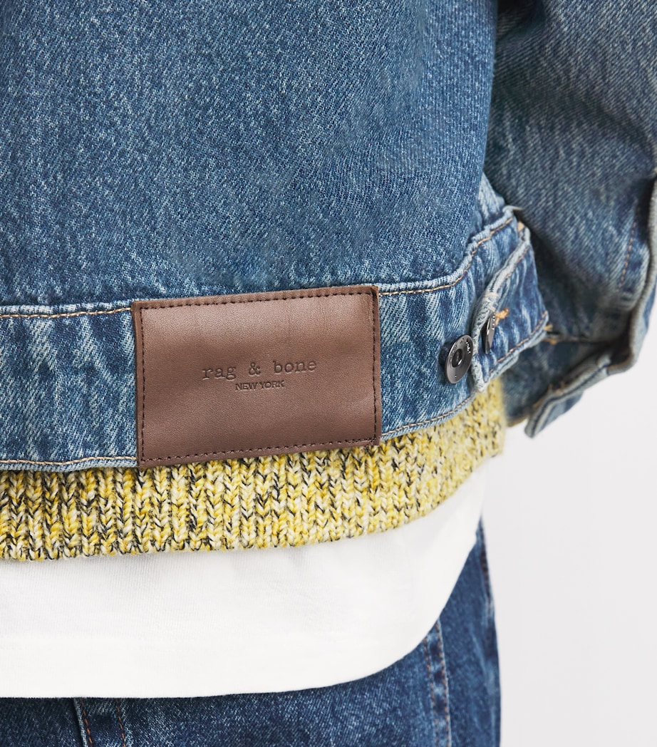 Rag & Bone Mens Denim Trucker Jacket Tudor Image 3