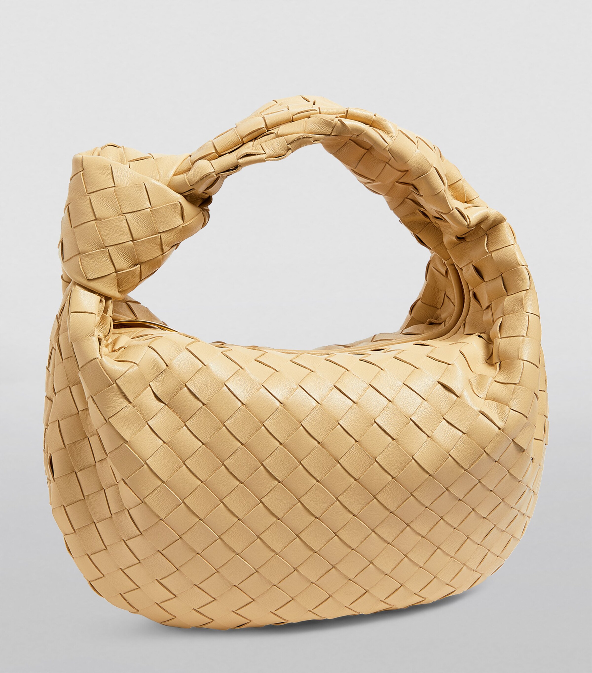 Bottega Veneta Teen Leather Jodie Bag Porridge Gold Image 3