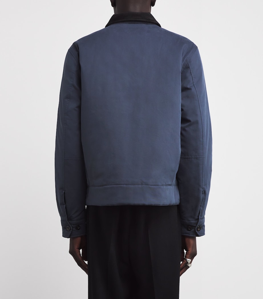 Cotton-Blend Caban Jacket 738-DARK AIRFORCE Image 4