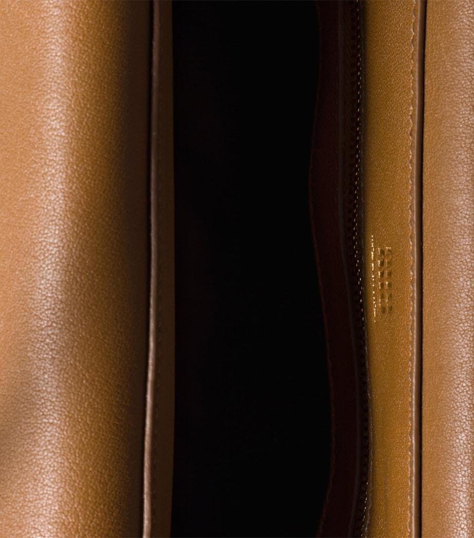 Leather Solitaire Top-Handle Bag F0039 Image 6