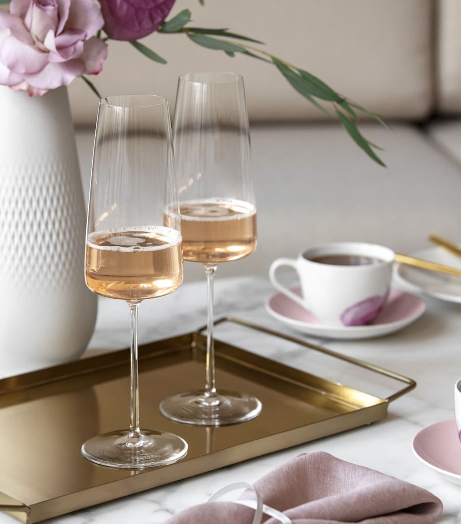 Set of 2 Crystal MetroChic Champagne Flutes (120ml) CLEAR Image 4