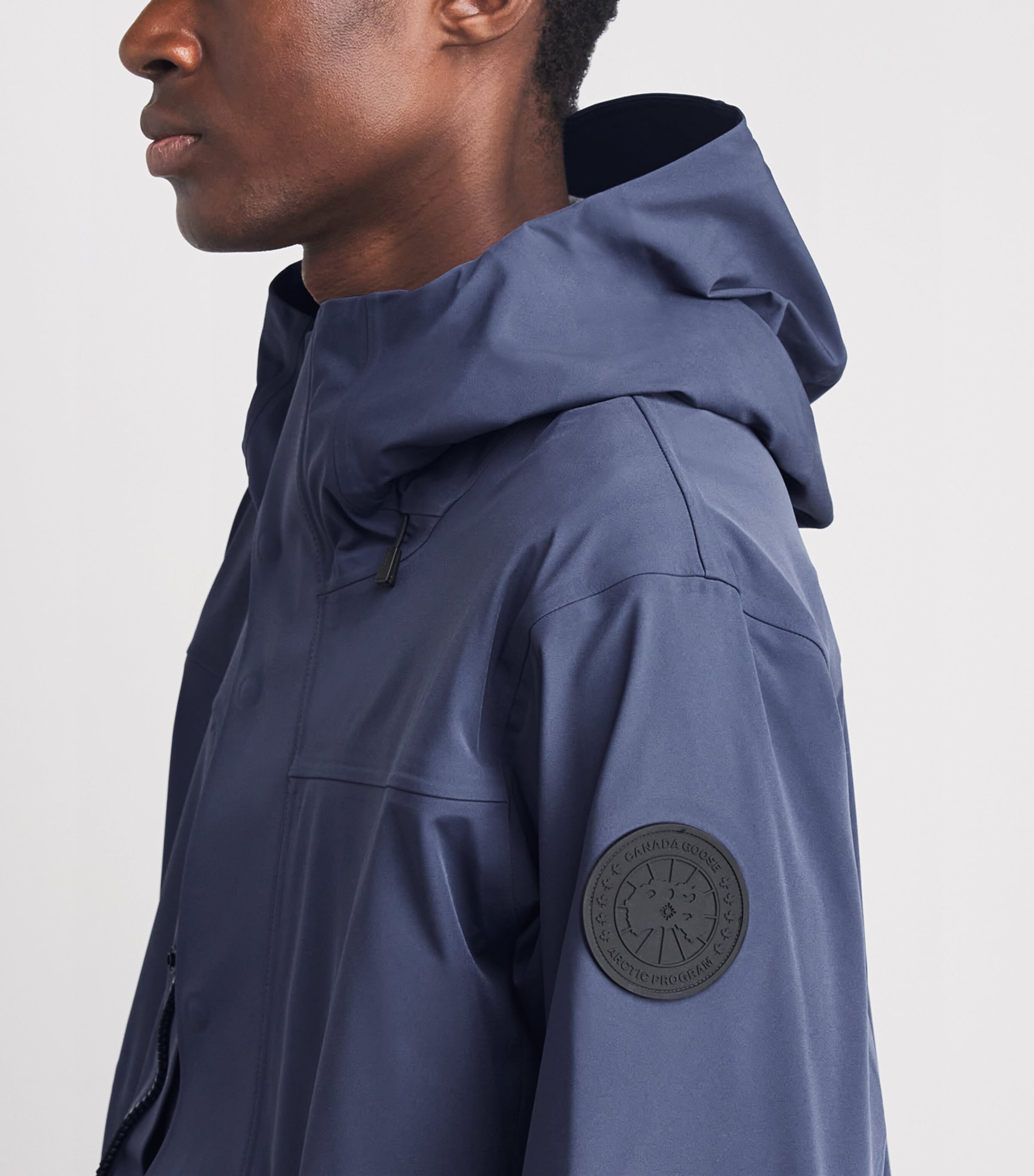 Canada Goose Mens Rupert Rain Jacket Dusk Blue Image 3