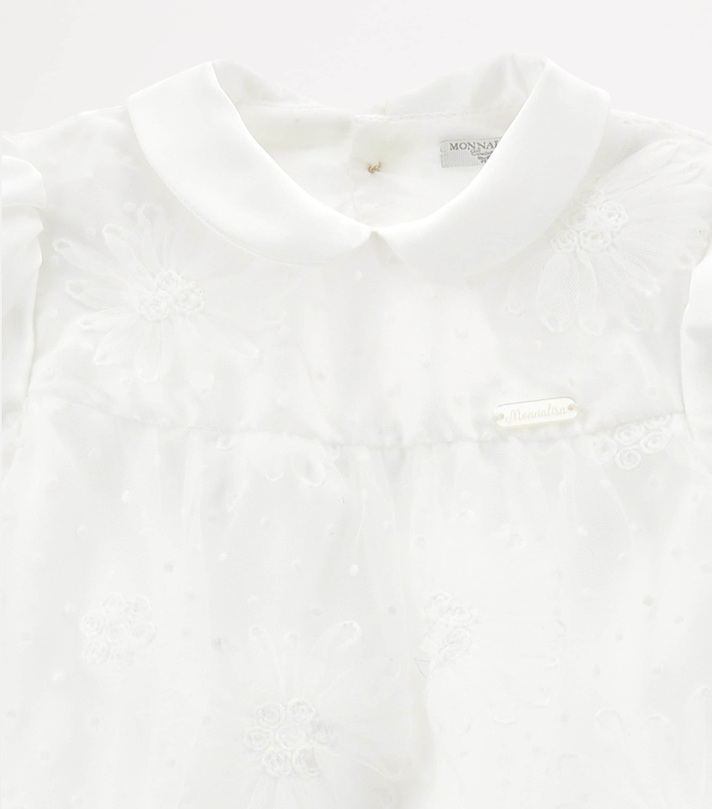 Cotton, Satin and Tulle Dress and Bloomers Set (1-9 Months) PANNA Image 3