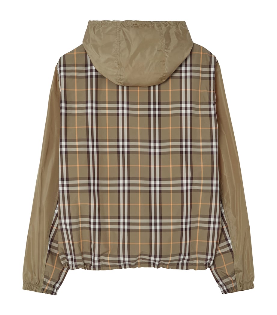 Burberry Mens Check-Trim Newport Jacket Finch Brown Image 5