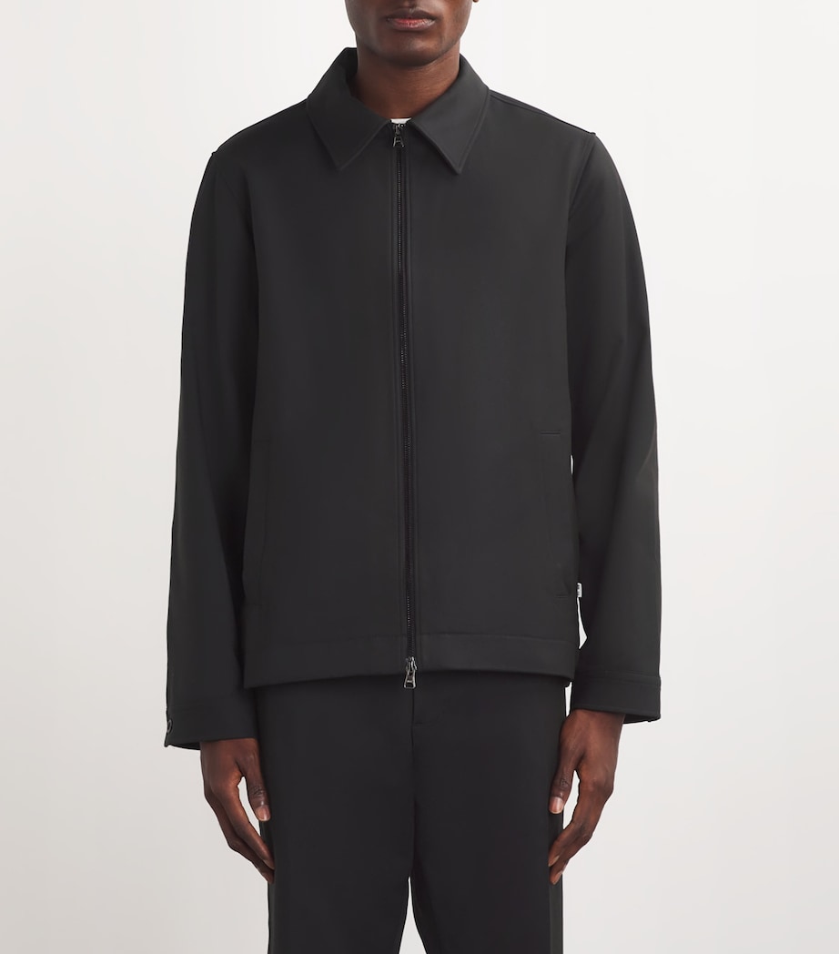 Organic Cotton-Blend Work Jacket BLACK 999 Image 3