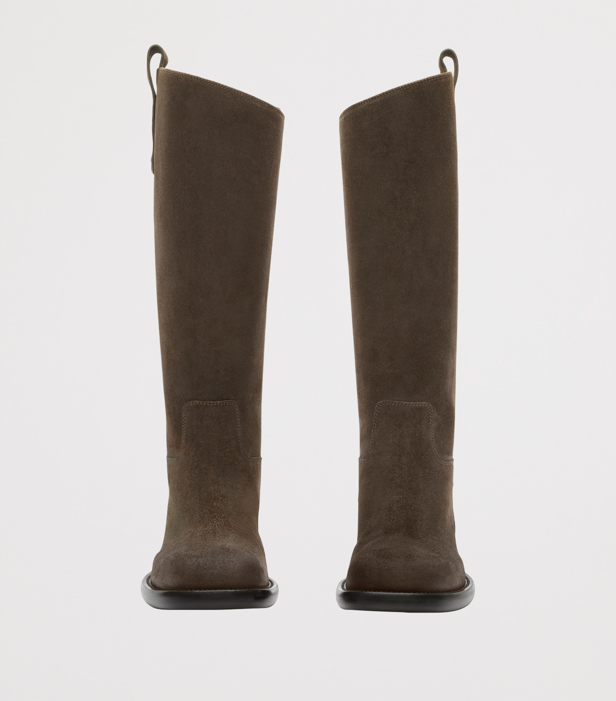 Burberry Suede Cavalier Knee-High Boots Loch Image 2