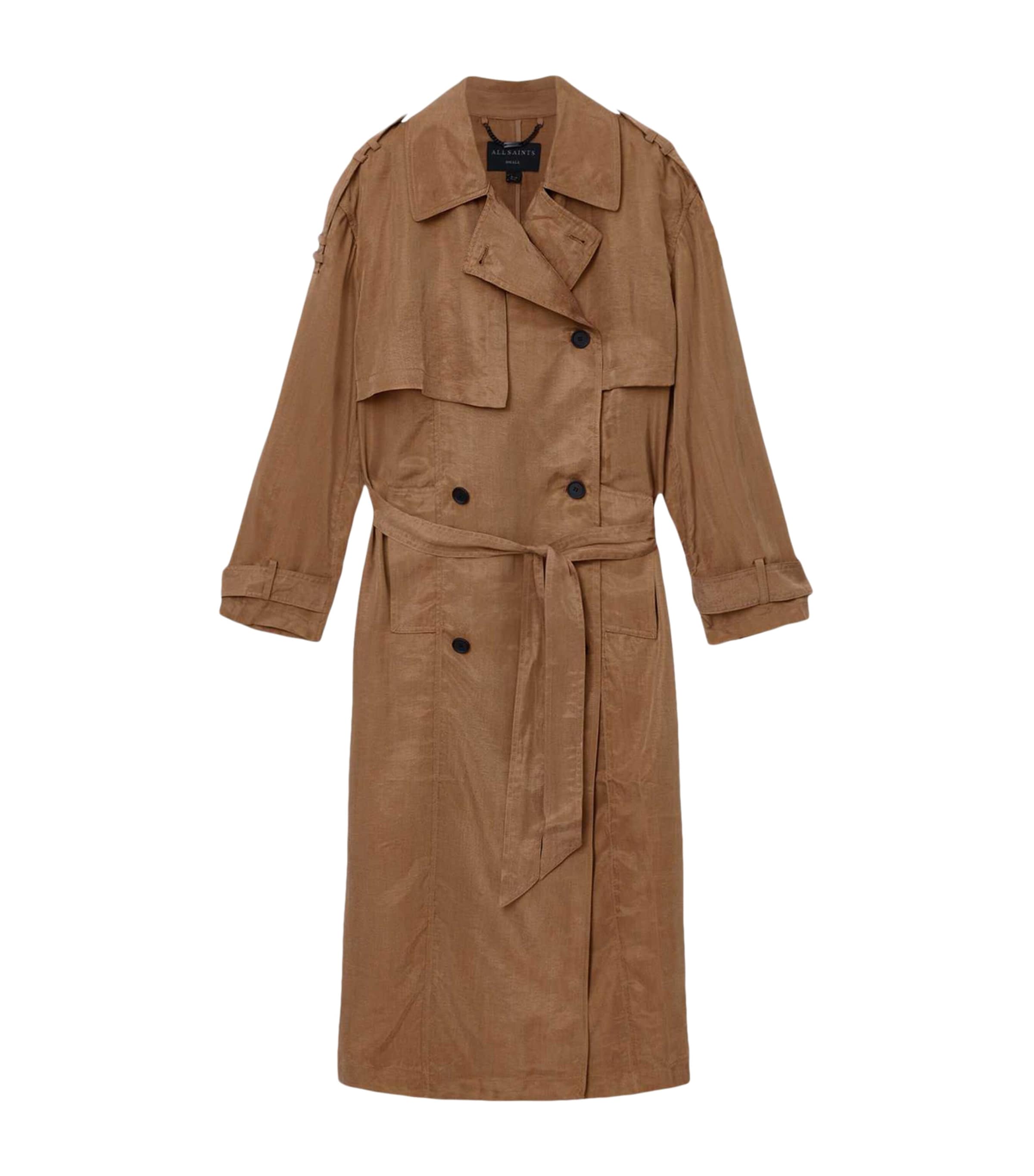 Linnie Trench Coat CARAMEL CAFE BROWN Image 1