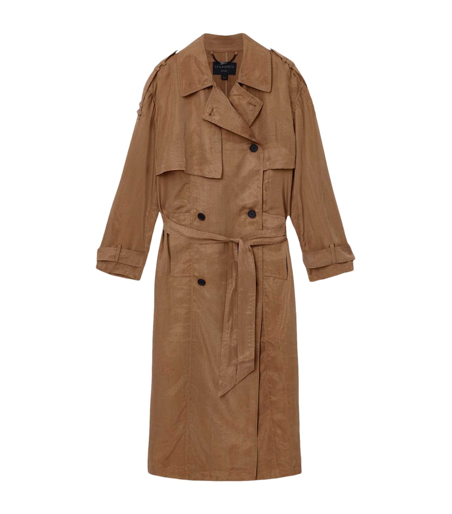 Linnie Trench Coat CARAMEL CAFE BROWN Image 1