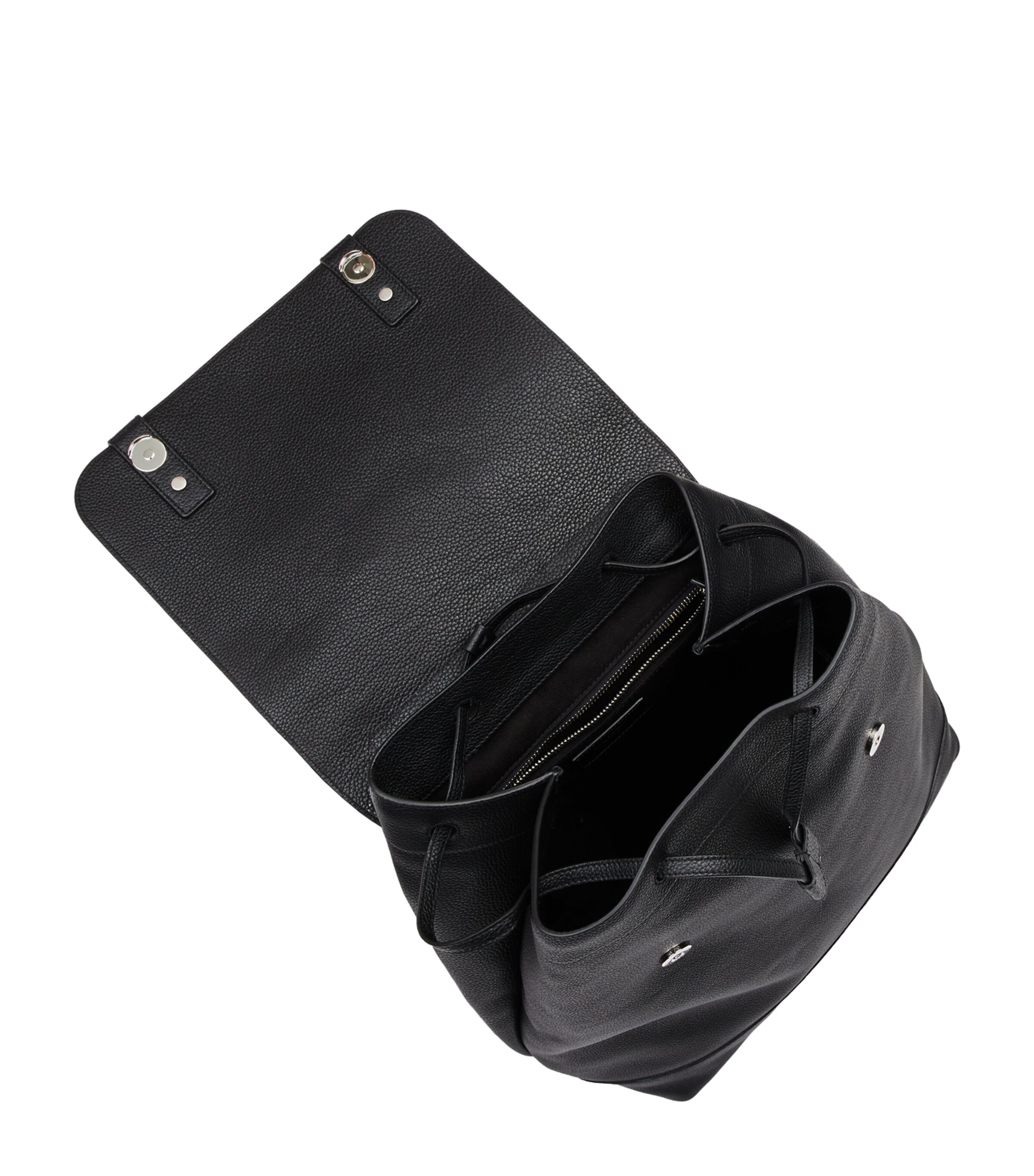 Saint Laurent Leather Drawstring Backpack Image 3