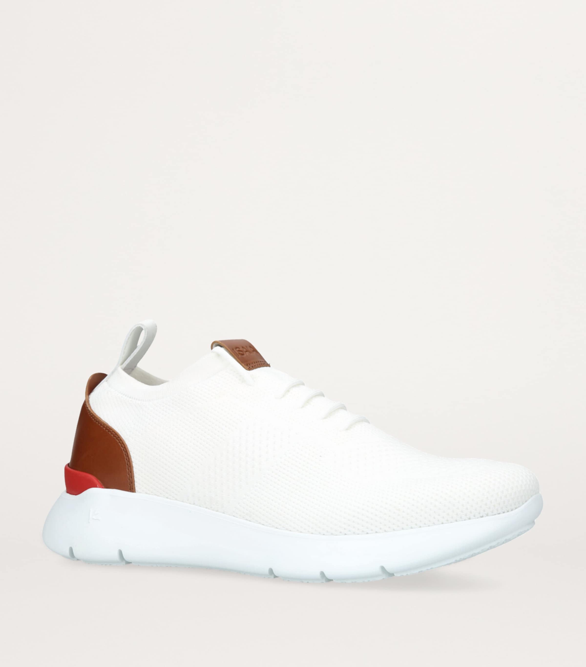 Isaia Knit Sneakers White Image 3