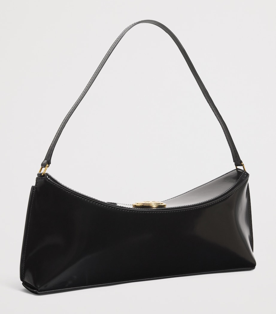 Leather The Ovalo Shoulder Bag 990 BLACK Image 3