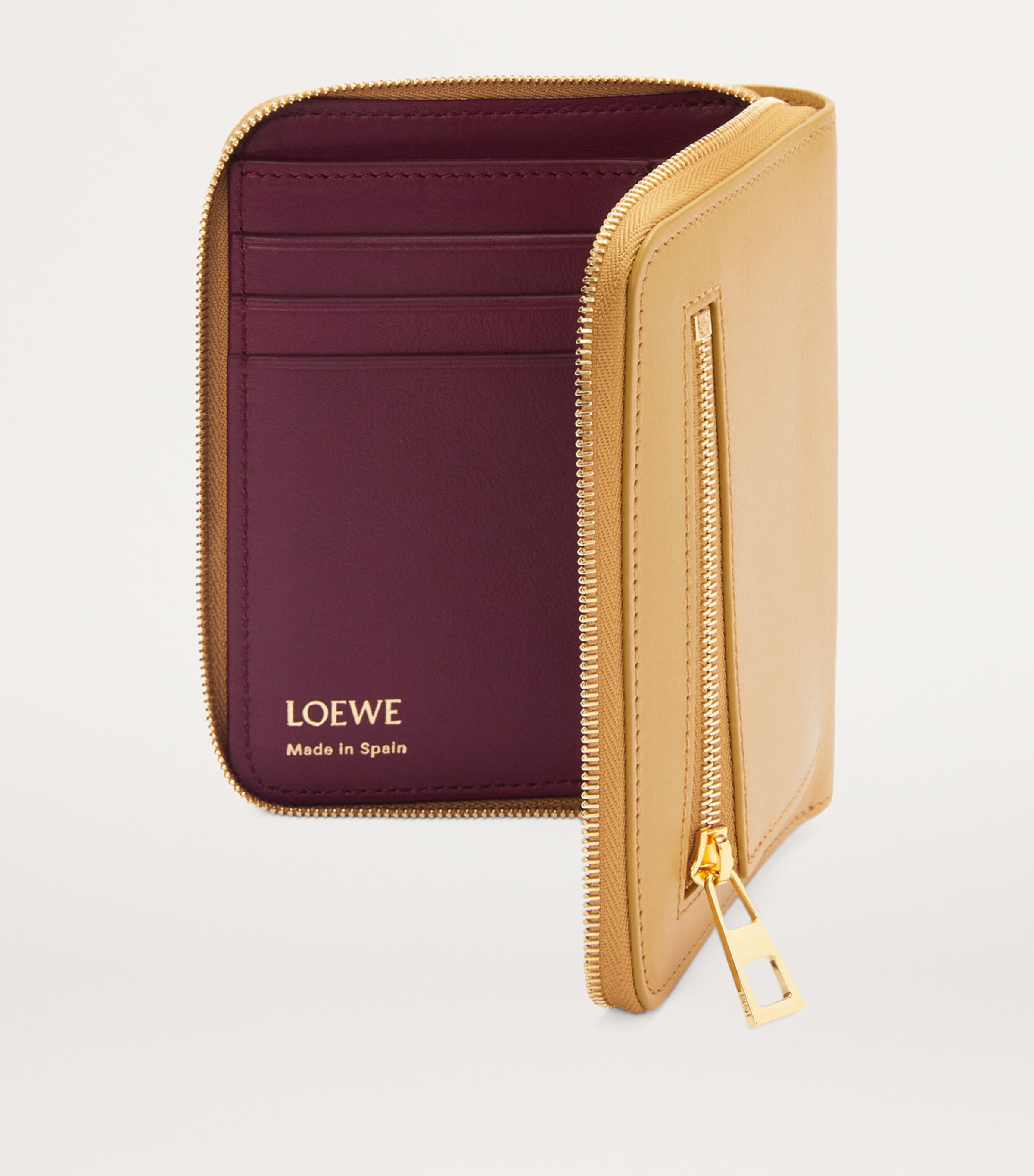LOEWE Ivory Leather Knot Zip-Around Wallet | Harrods US