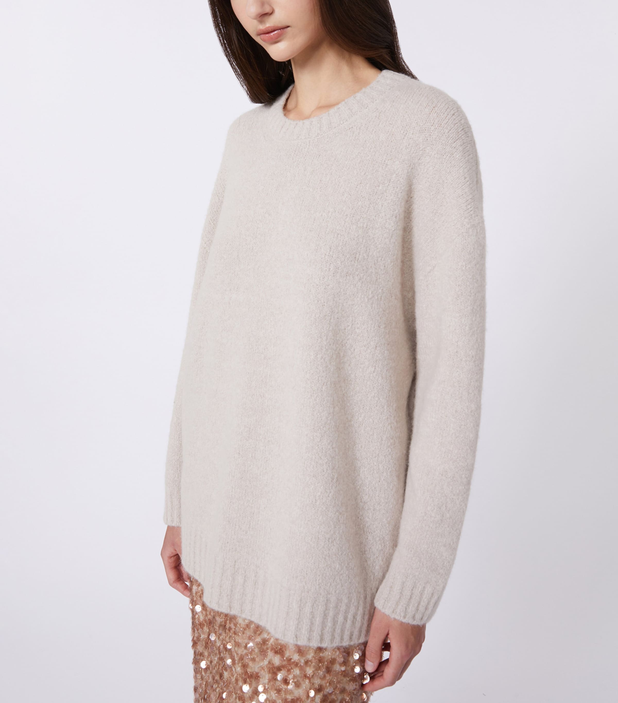 Crew-Neck Sweater SAND Image 4