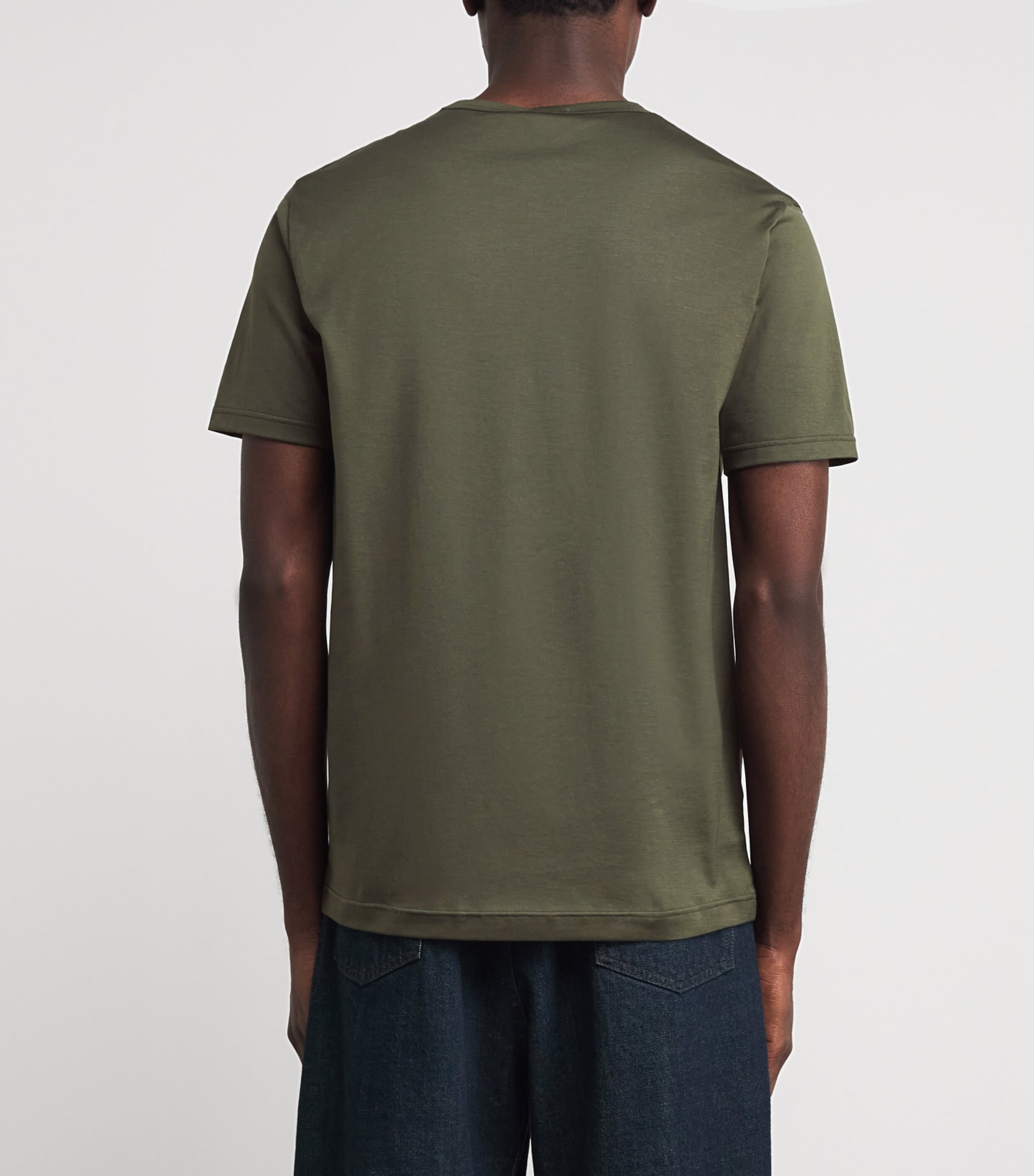Sunspel Mens Supima Cotton Classic T-Shirt Gniz Deep Image 5