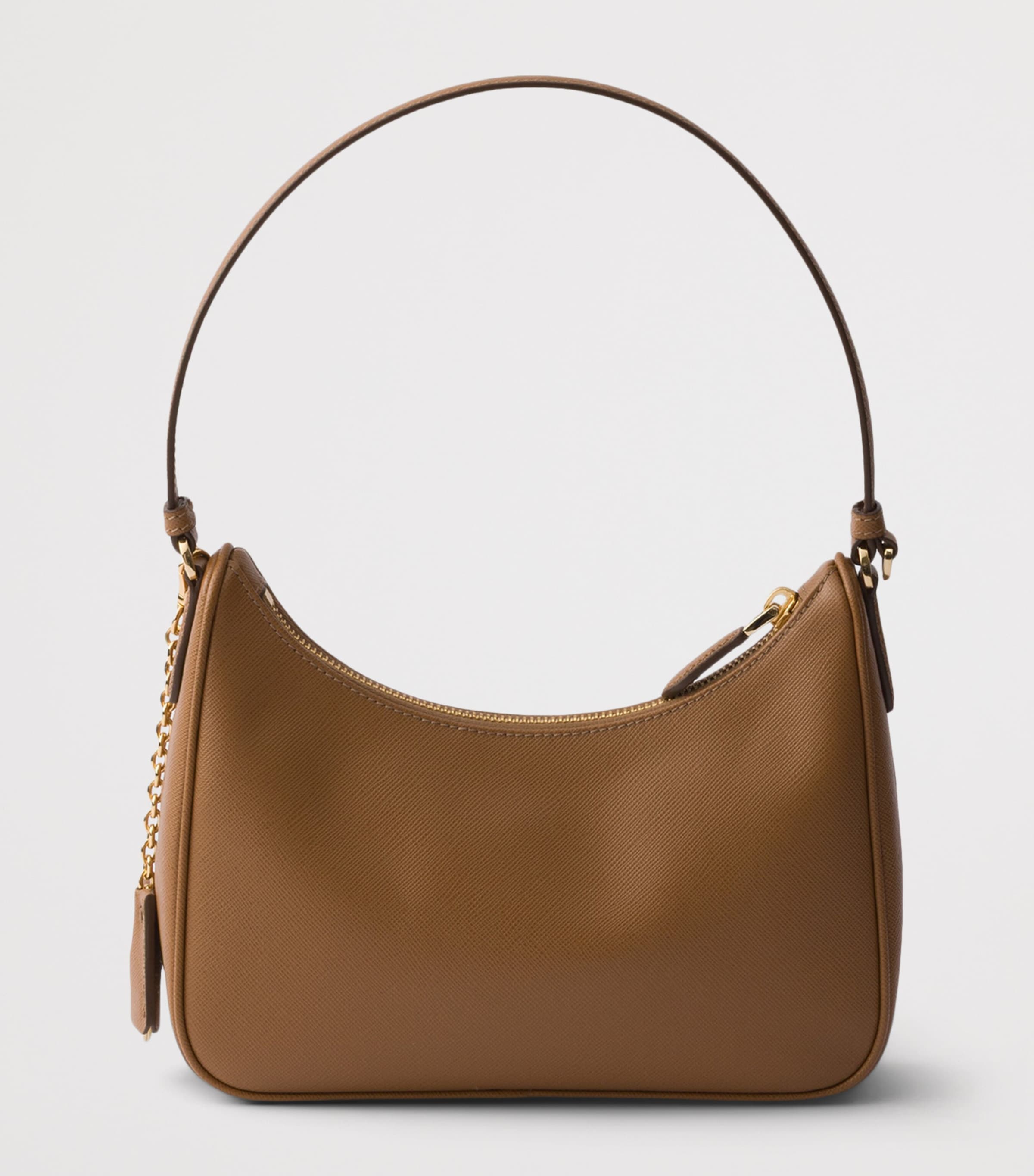 Prada Mini Saffiano Leather Re-Edition 2005 Top-Handle Bag Brown Image 3