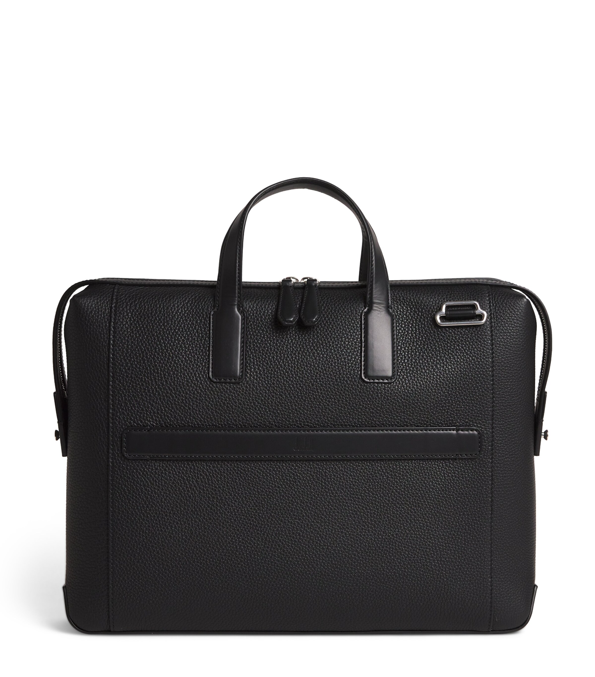 Shop Dunhill Leather Harness Briefcase In Black