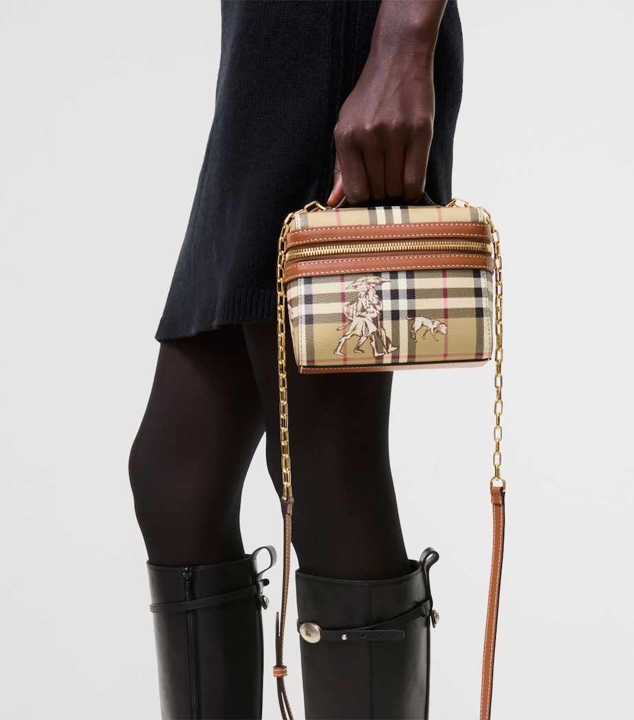 Burberry Check Mates Wash Bag Archive Beige Image 3