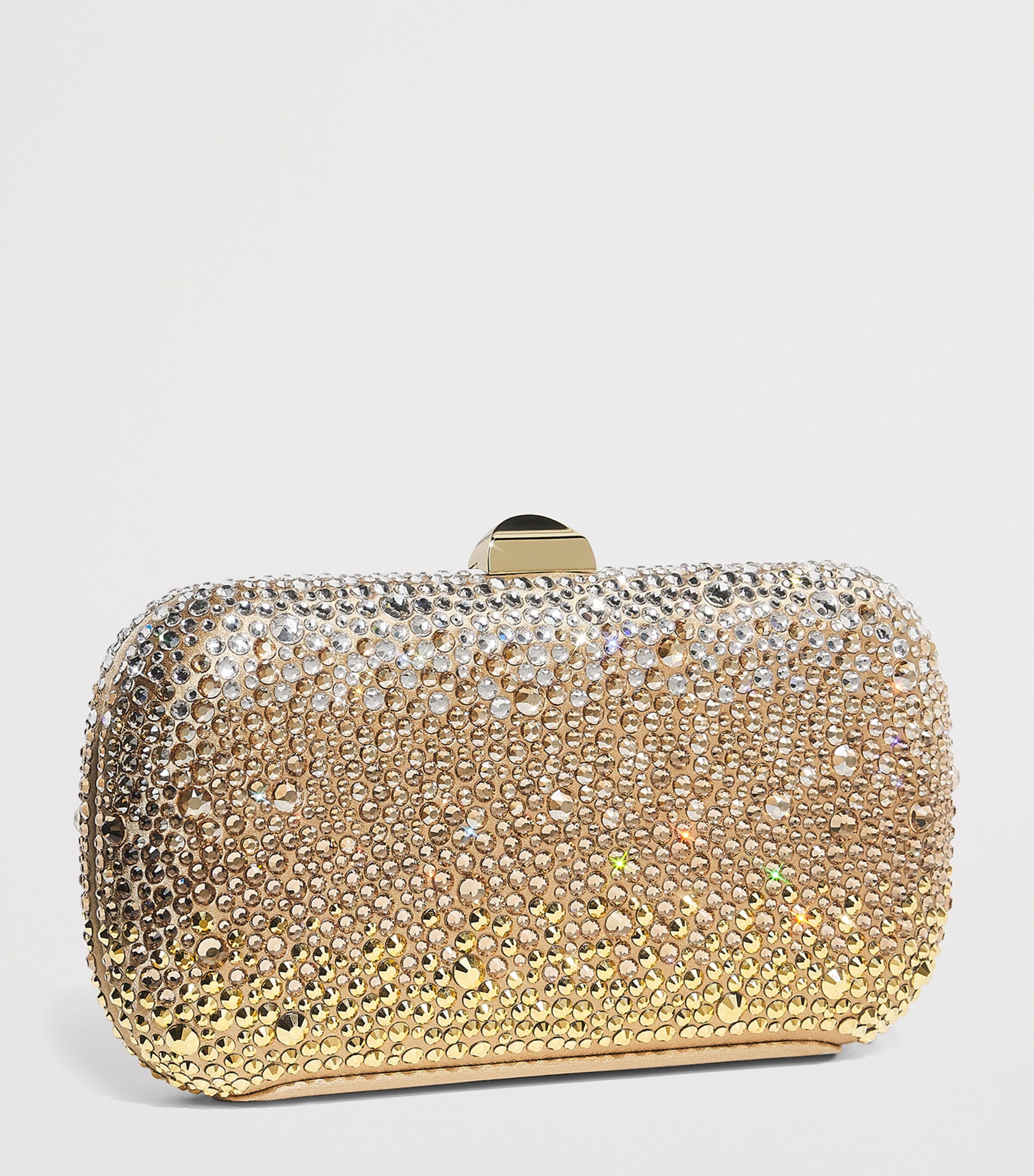 Rodo Satin Embellished Clutch Bag Sand Satin Image 3