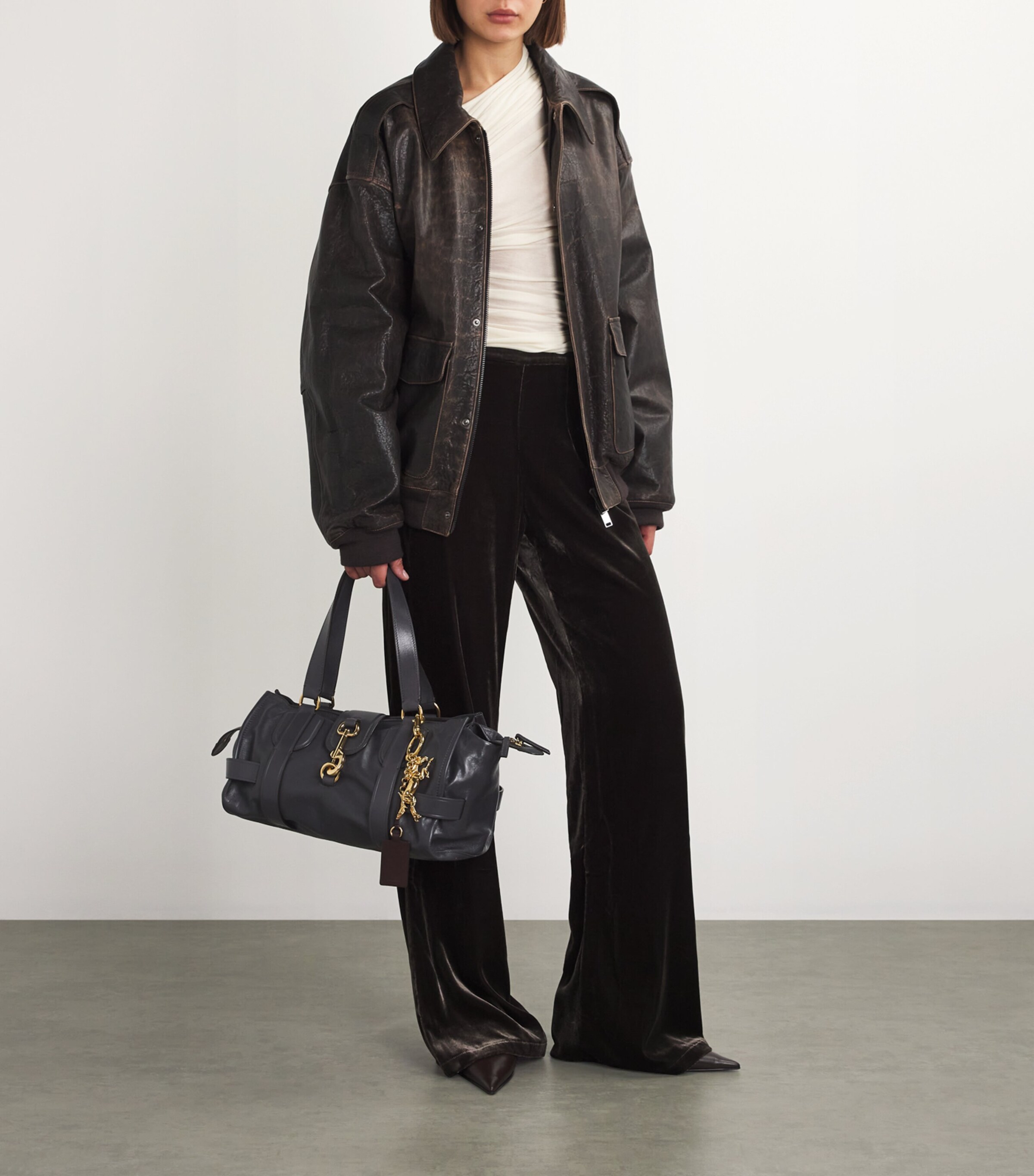 Chloé Calfskin Kerala 25 Top-Handle Bag | Harrods US