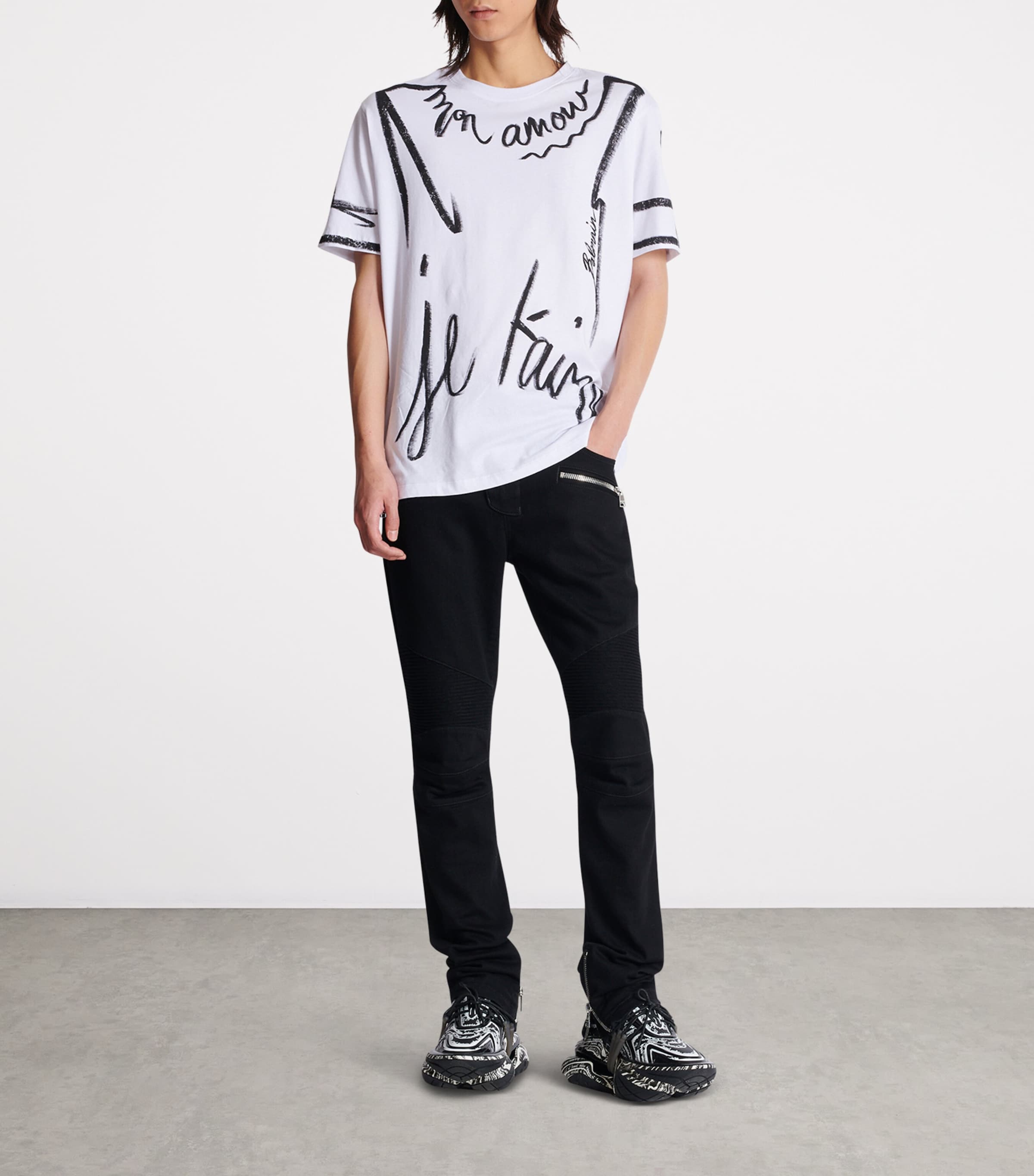 Slim Biker Jeans 0PA NOIR Image 5