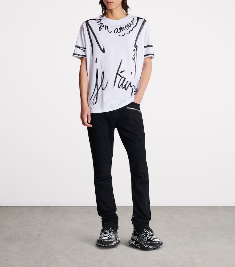 Slim Biker Jeans 0PA NOIR Image 5