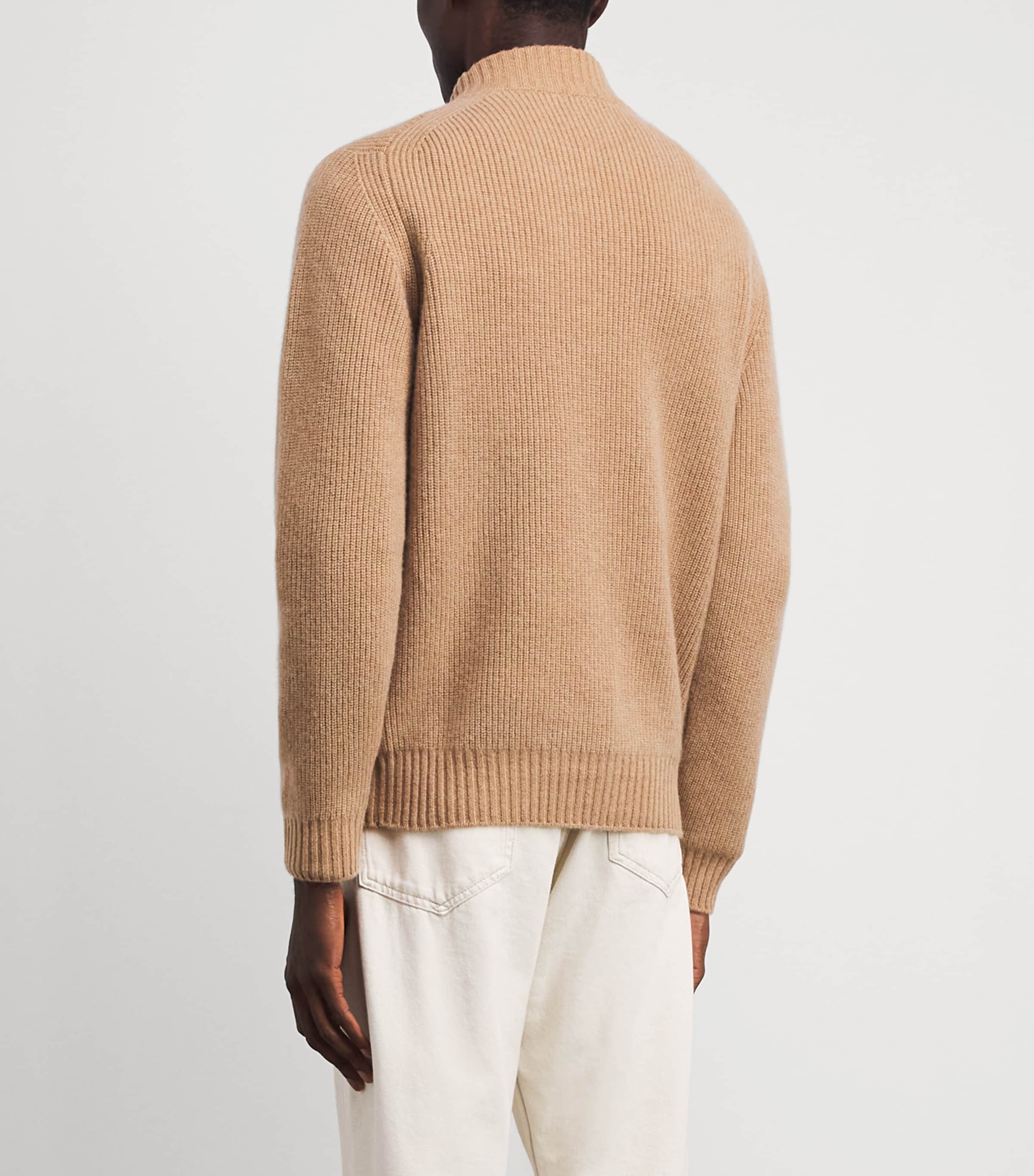 Fioroni Cashmere Mens Cashmere Ribbed Sweater Image 5