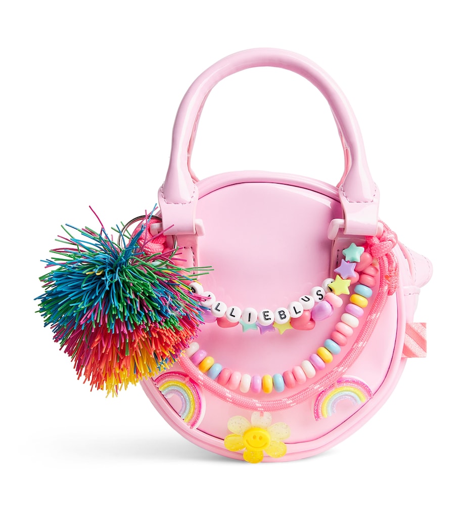 Faux Leather Pom-Pom Cross-Body Bag 46NNOSEGAY Image 1