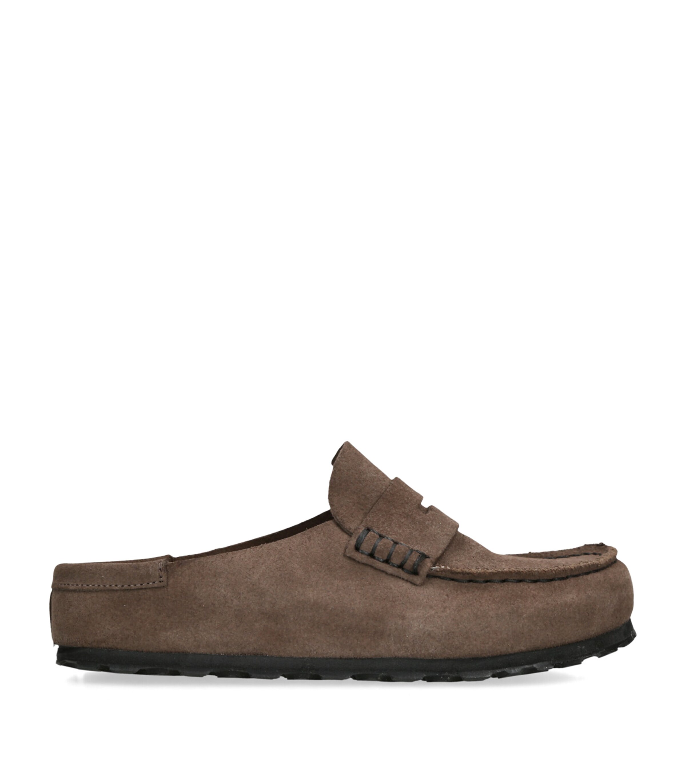Birkenstock Suede Naples Wrapped Slip-On Shoes Brown Image 1