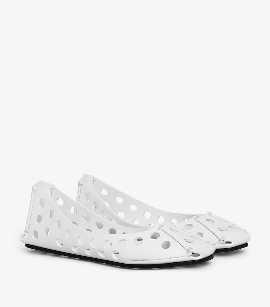 Perforated Ballet Flats BLANC OPTIQUE Image 3
