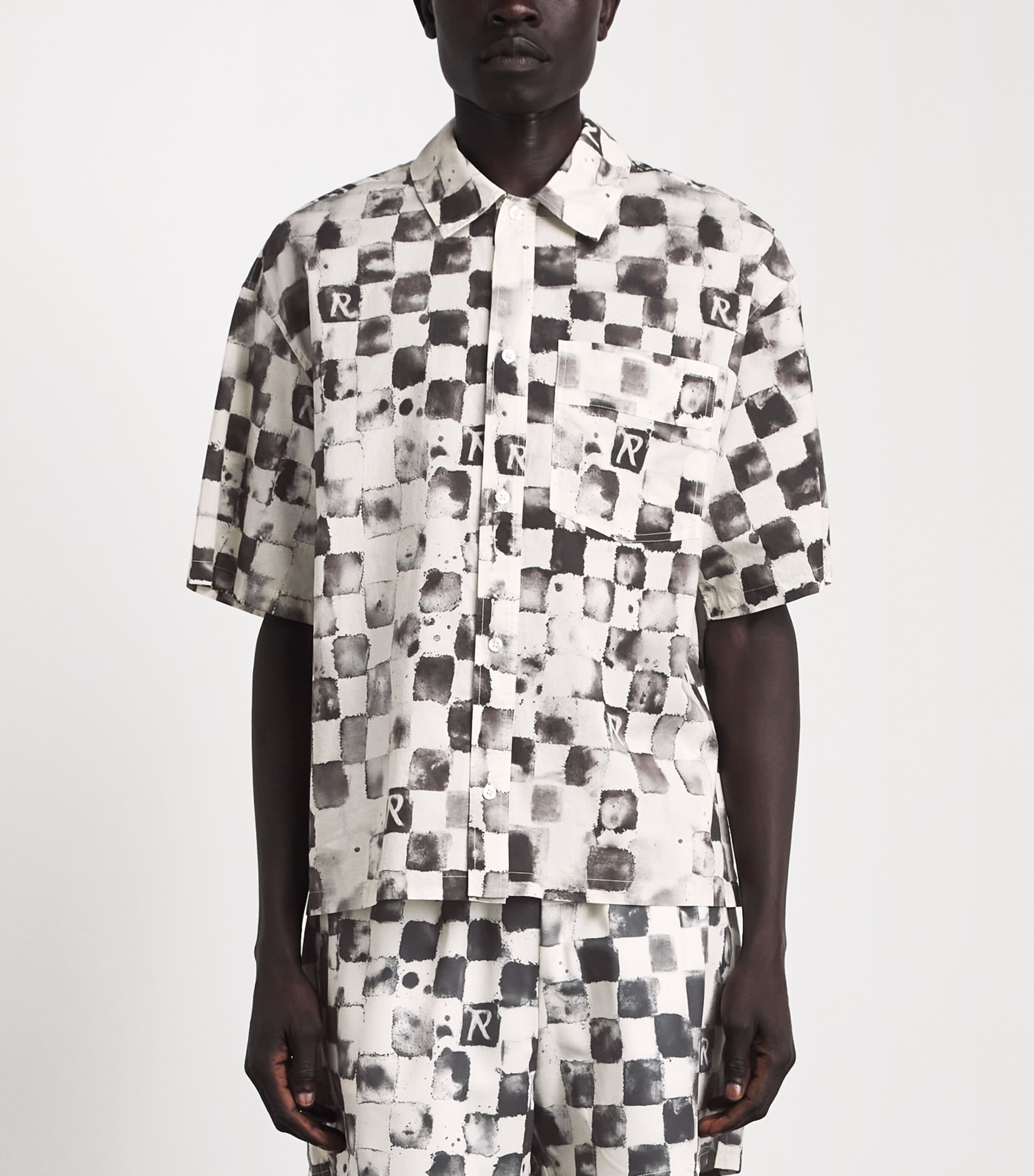 Represent Mens Pool Side Shirt Flat White Image 4