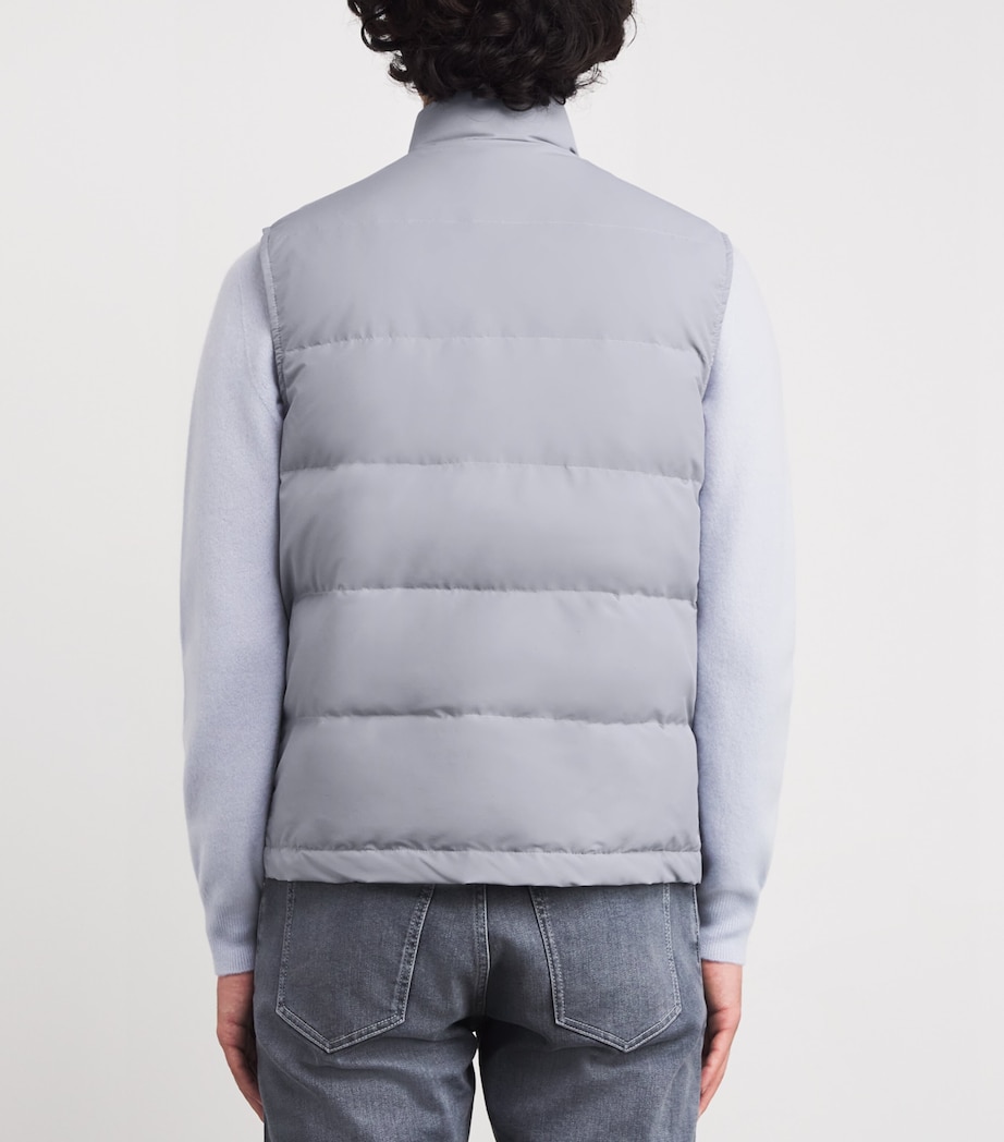 Wool-Blend Down Gilet AZZURRO Image 4