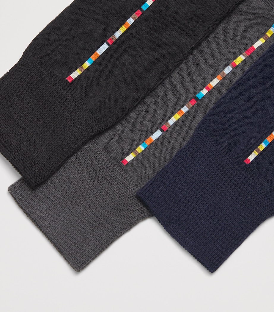 Central Signature Stripe Socks (Pack of 3) MULTICOLOUR Image 3