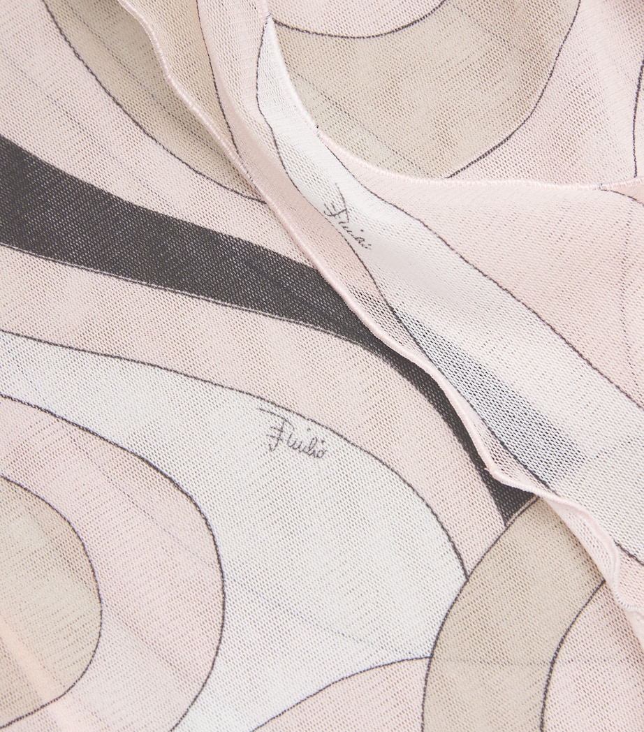 PUCCI Womens Tulle Marmo Maxi Dress Nude Image 5