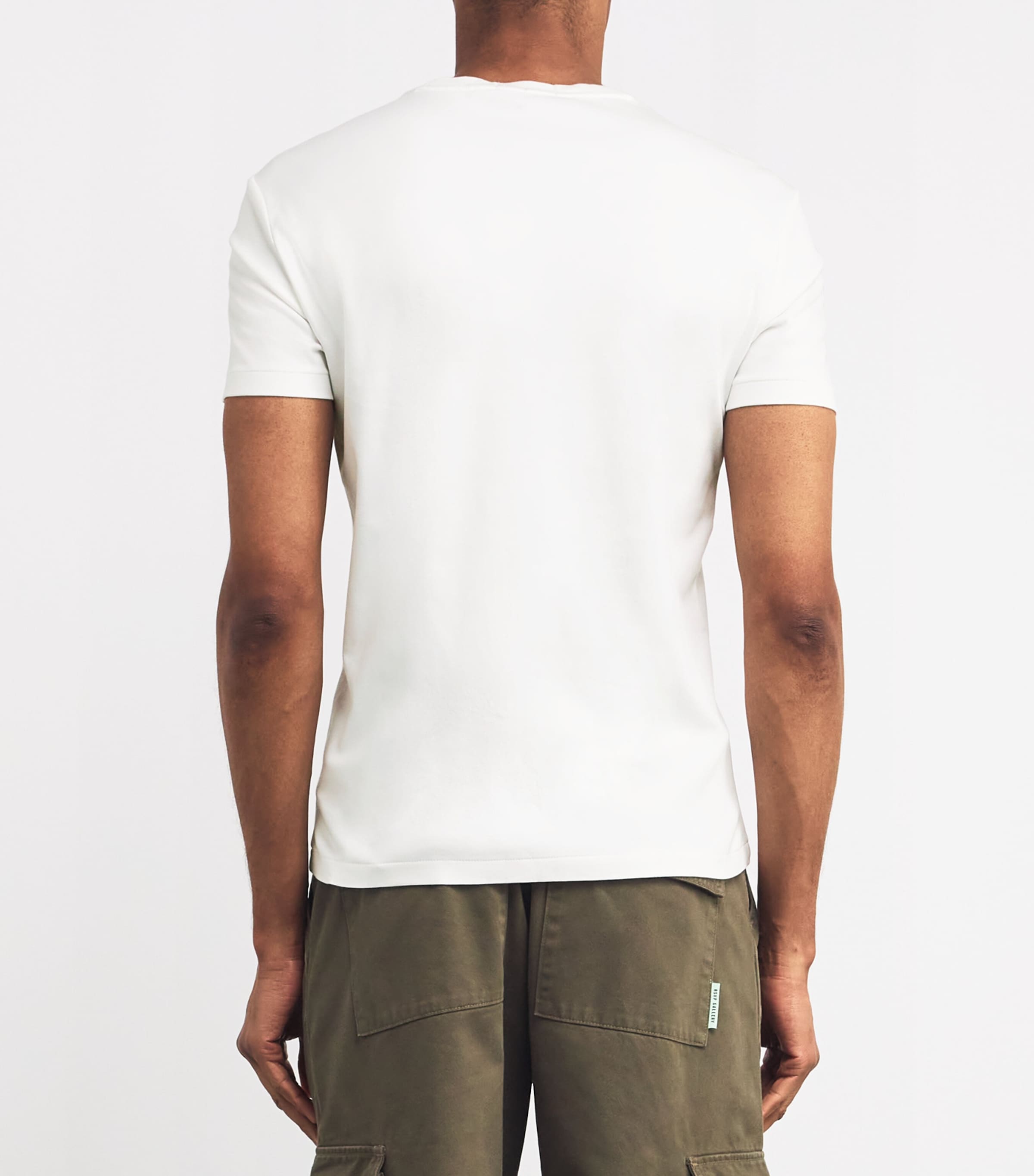 Pima Cotton Polo Pony T-Shirt WHITE Image 4