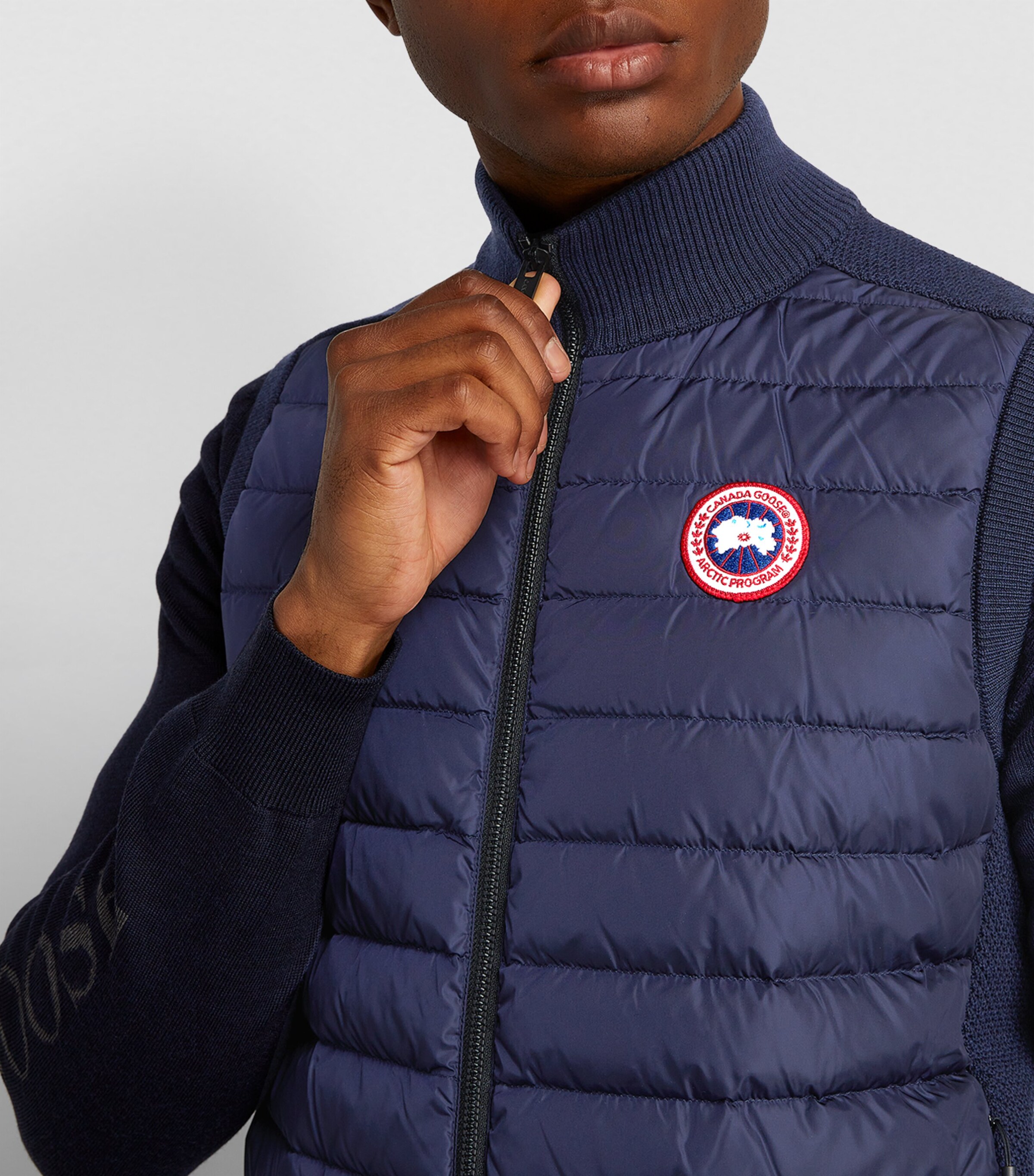 Canada Goose Navy Hybridge Gilet Harrods AE