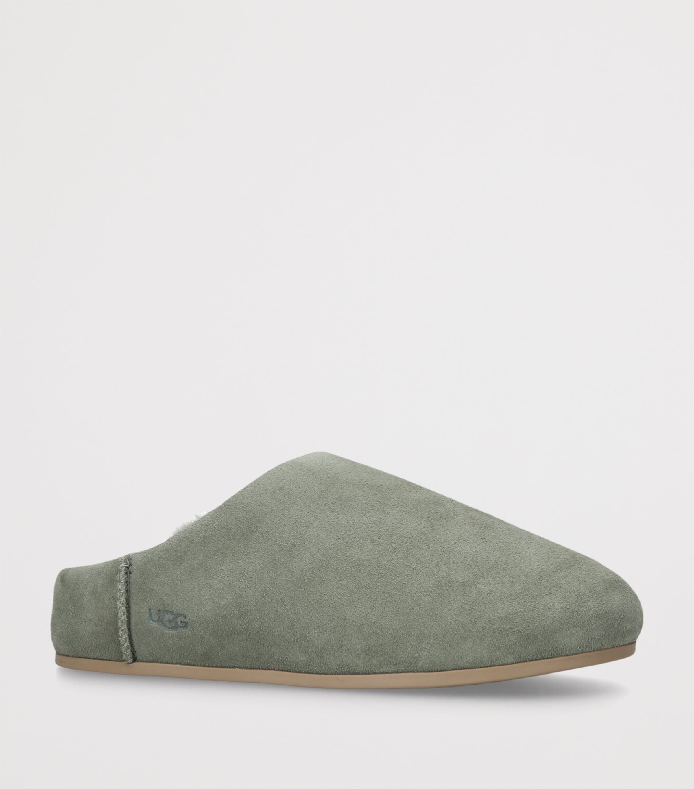 Suede Elea Slippers KHAKI Image 3