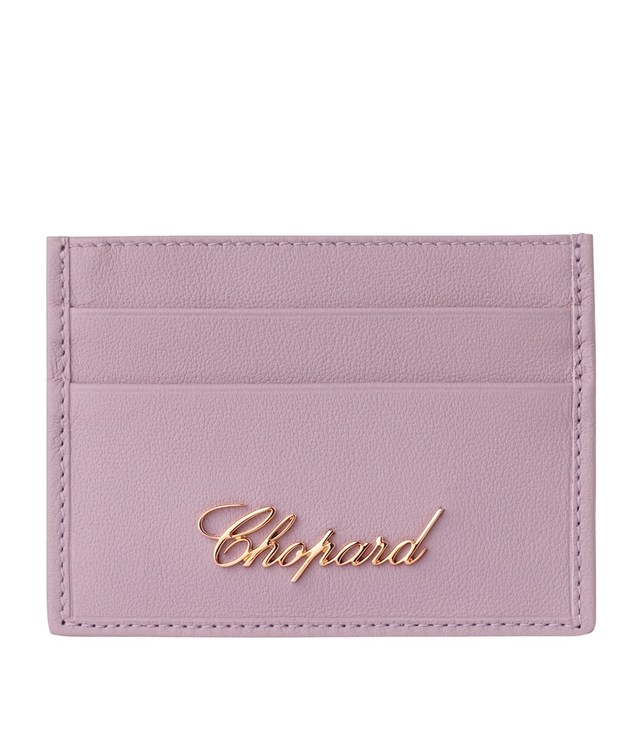 Small Leather Classic Card Holder LILAC Image 1