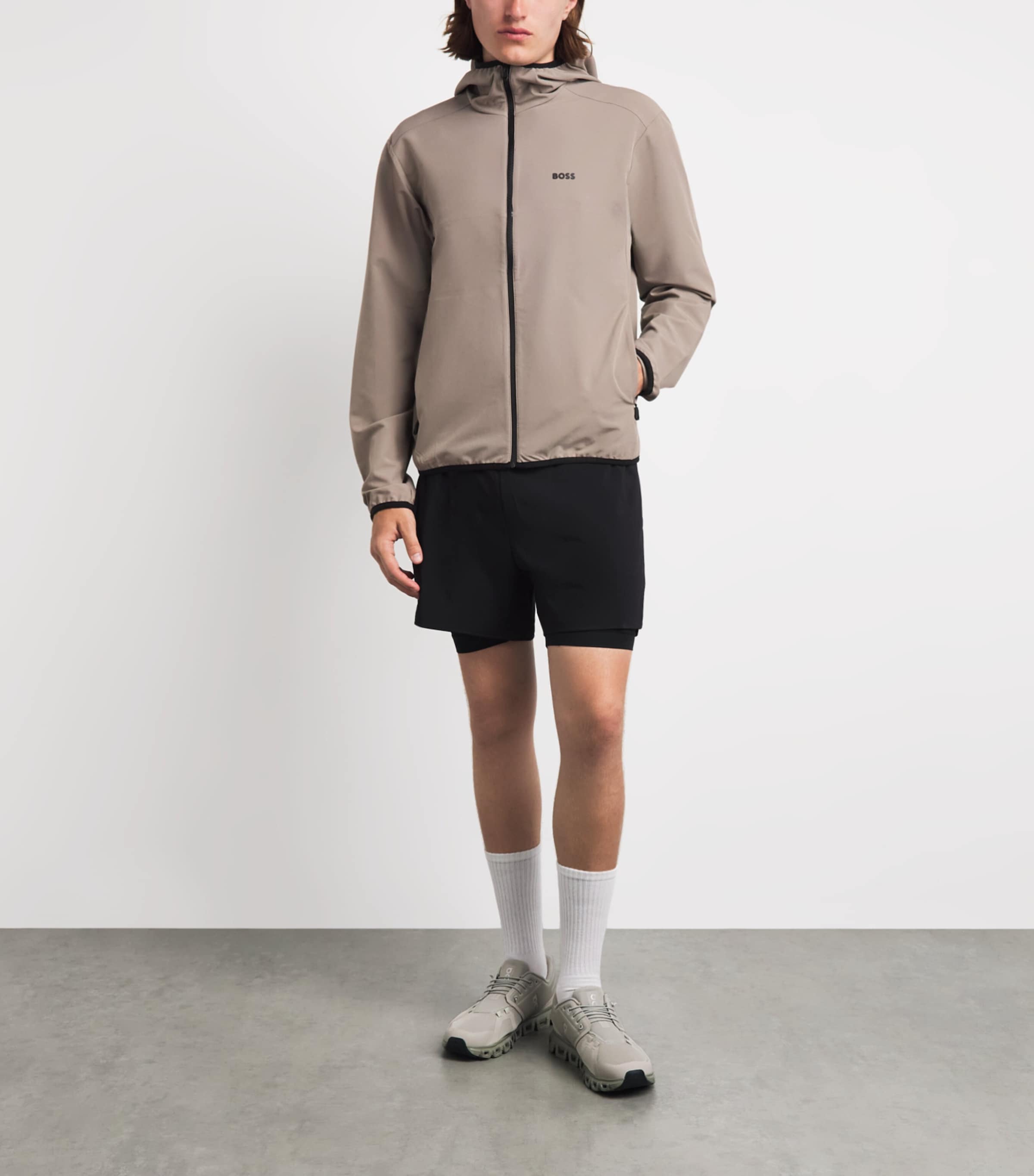 BOSS Mens Water-Resistant Commuter Pro Jacket Light Pastel Image 2