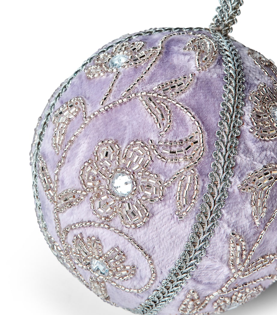 Floral-Embellished Bauble LAVENDAR Image 2