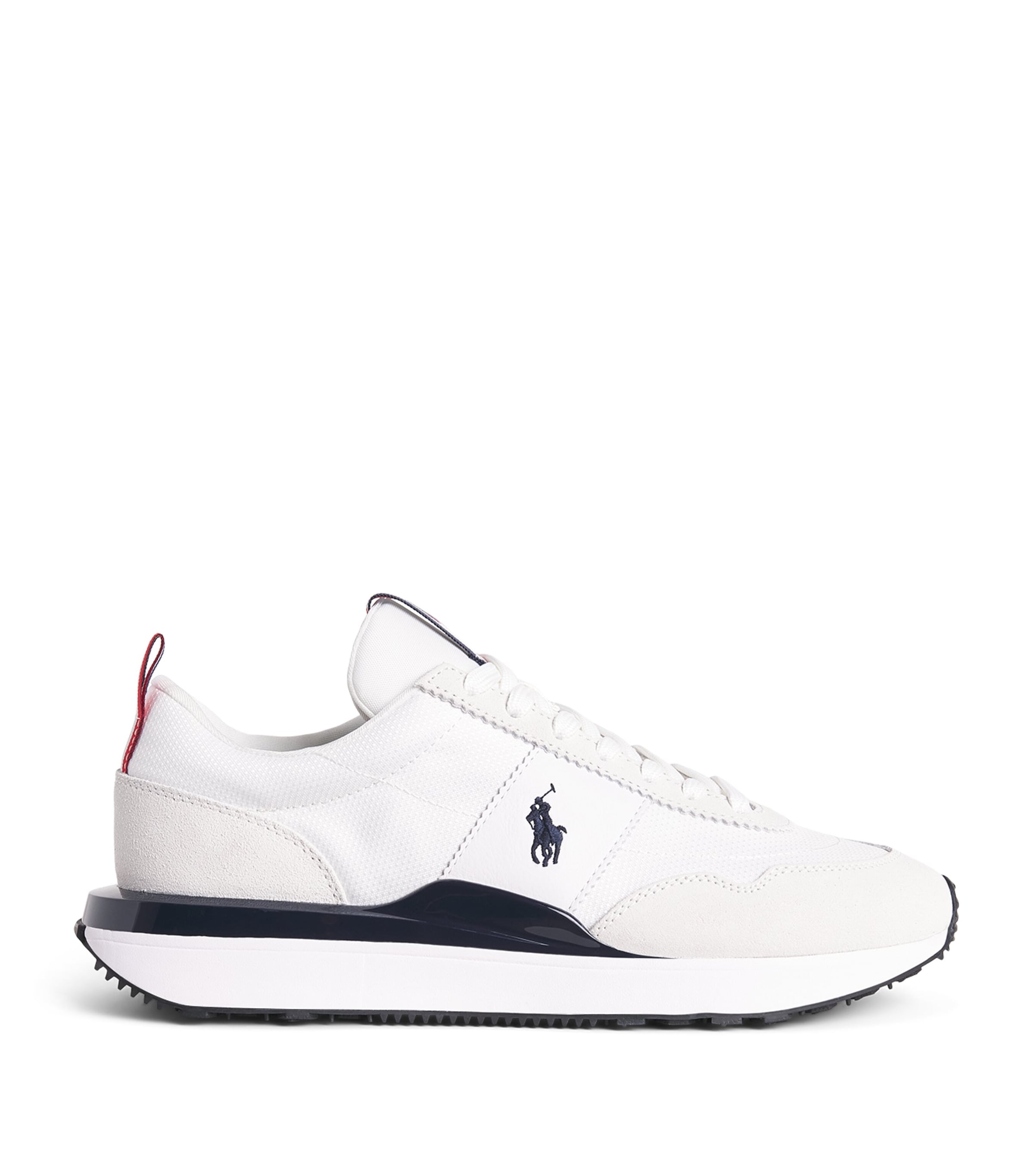 Polo Ralph Lauren Leather-Blend Train 89 Sneakers White/navy/red Image 1