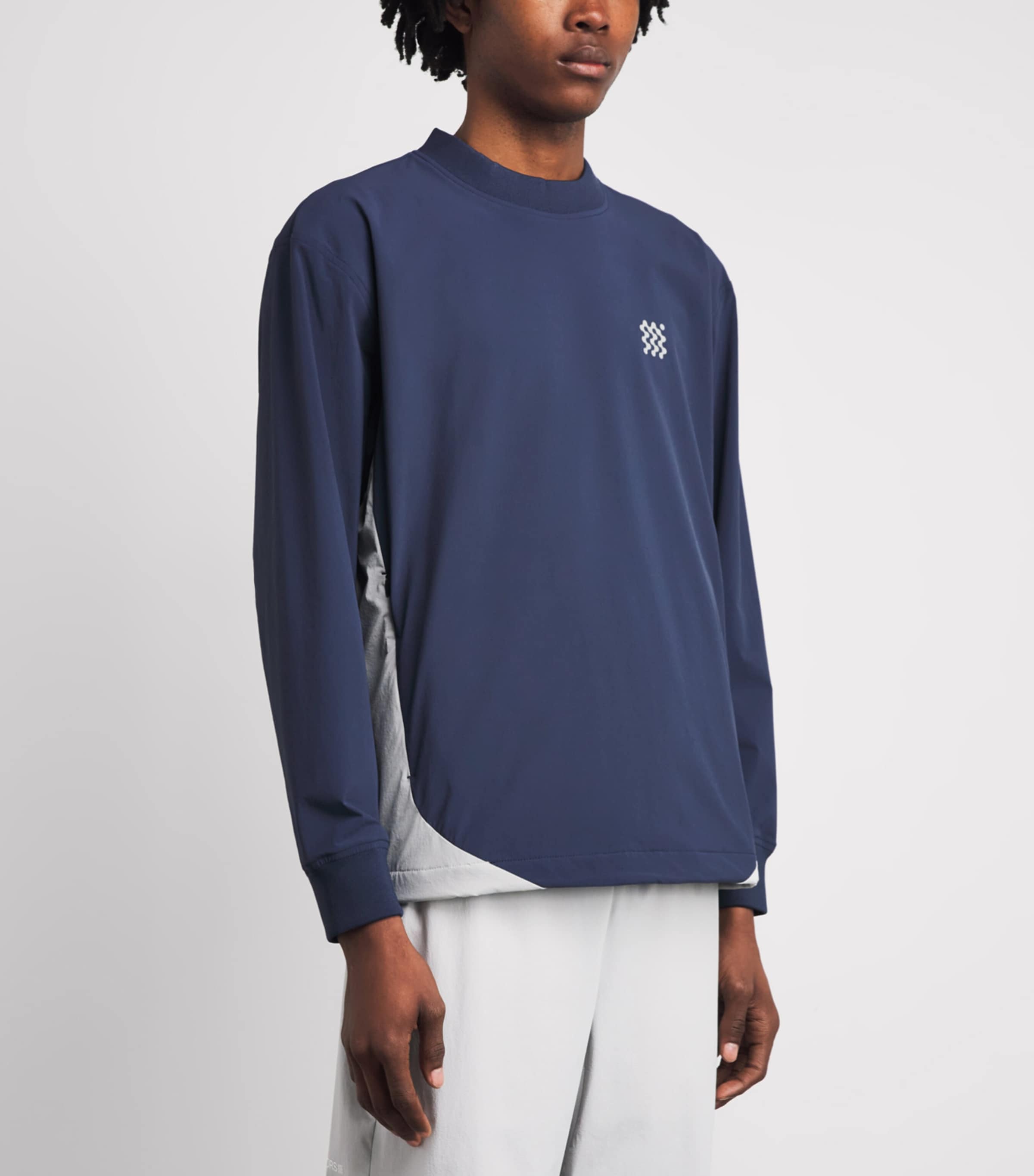 Manors Mens Gailes Windbreaker Sweatshirt Navy Image 4
