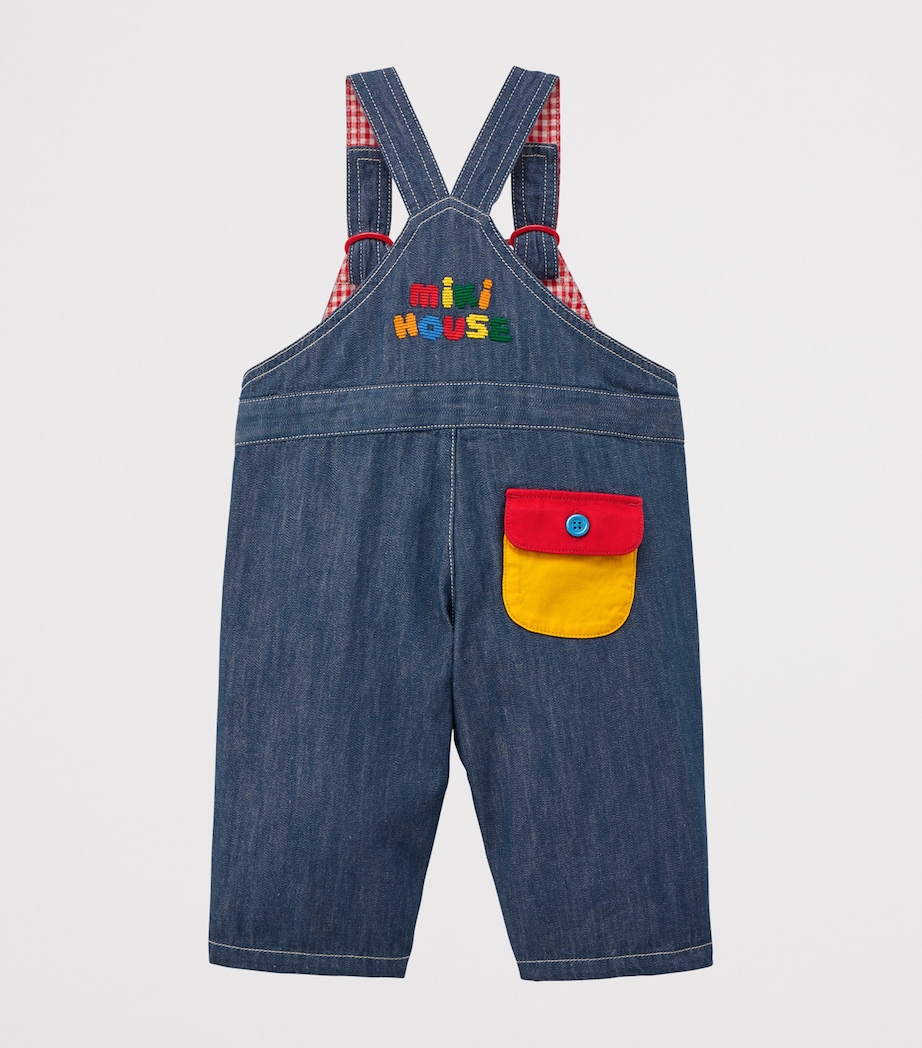 Miki House Embroidered Robot Dungarees (3-36 Months) Image 2
