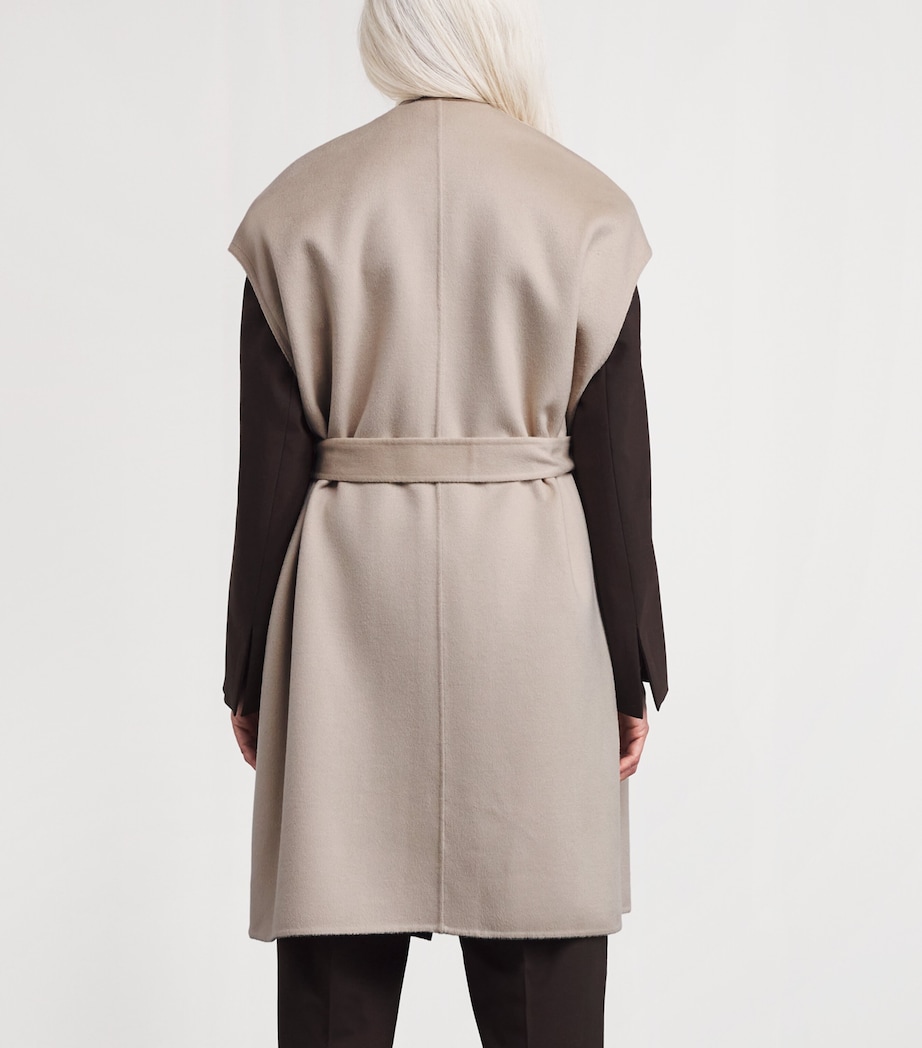 Wool-Cashmere Long Cape A2122 Image 4