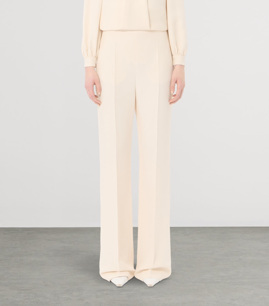 Valentino Womens Silk Tailored Trousers Image 3