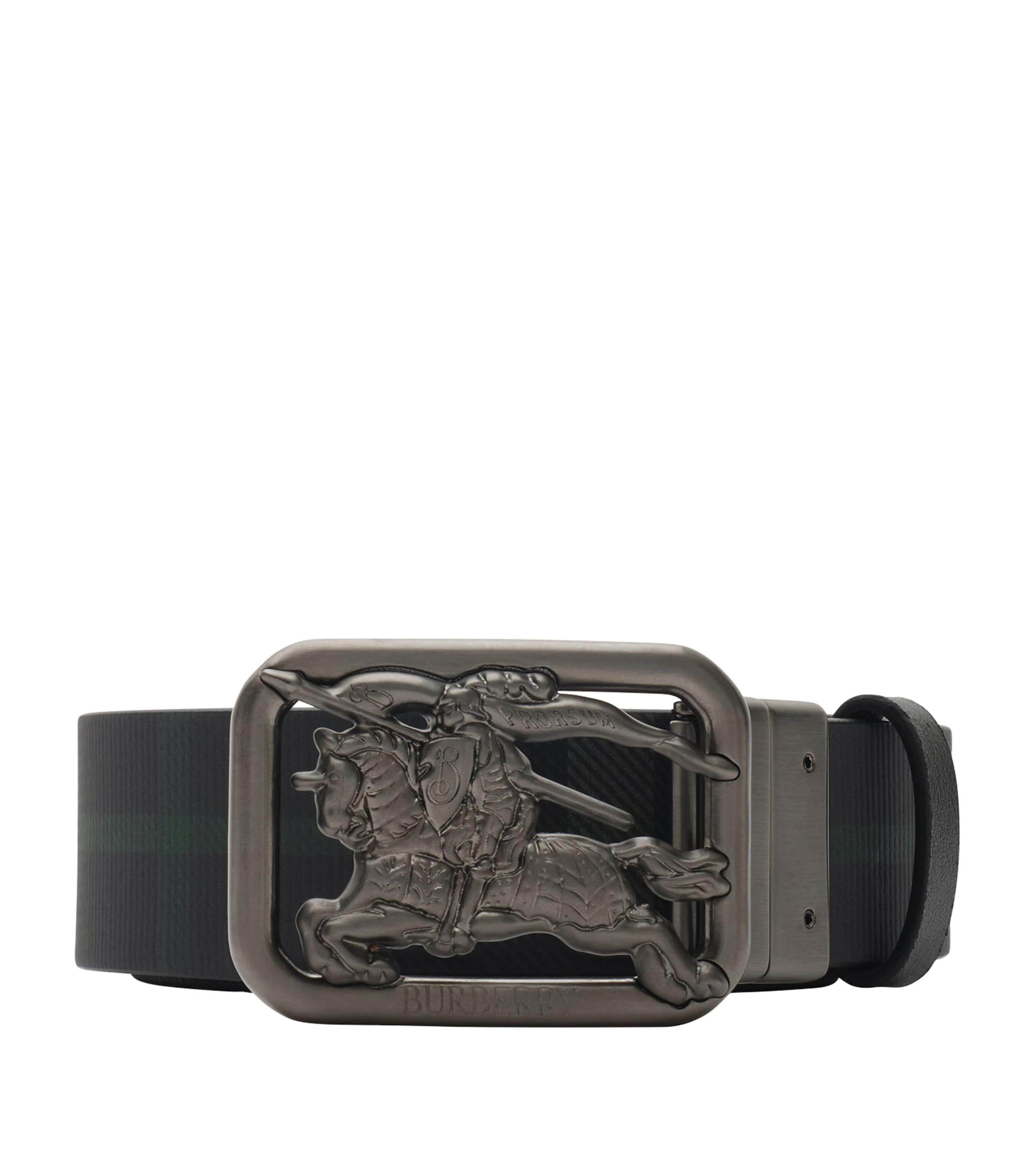 Burberry Reversible Rider Belt Black/charcoal Image 1